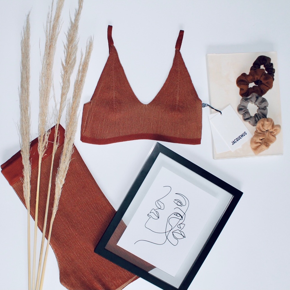 JACQUEMUS Le bandeau Valensole Knit Bralette